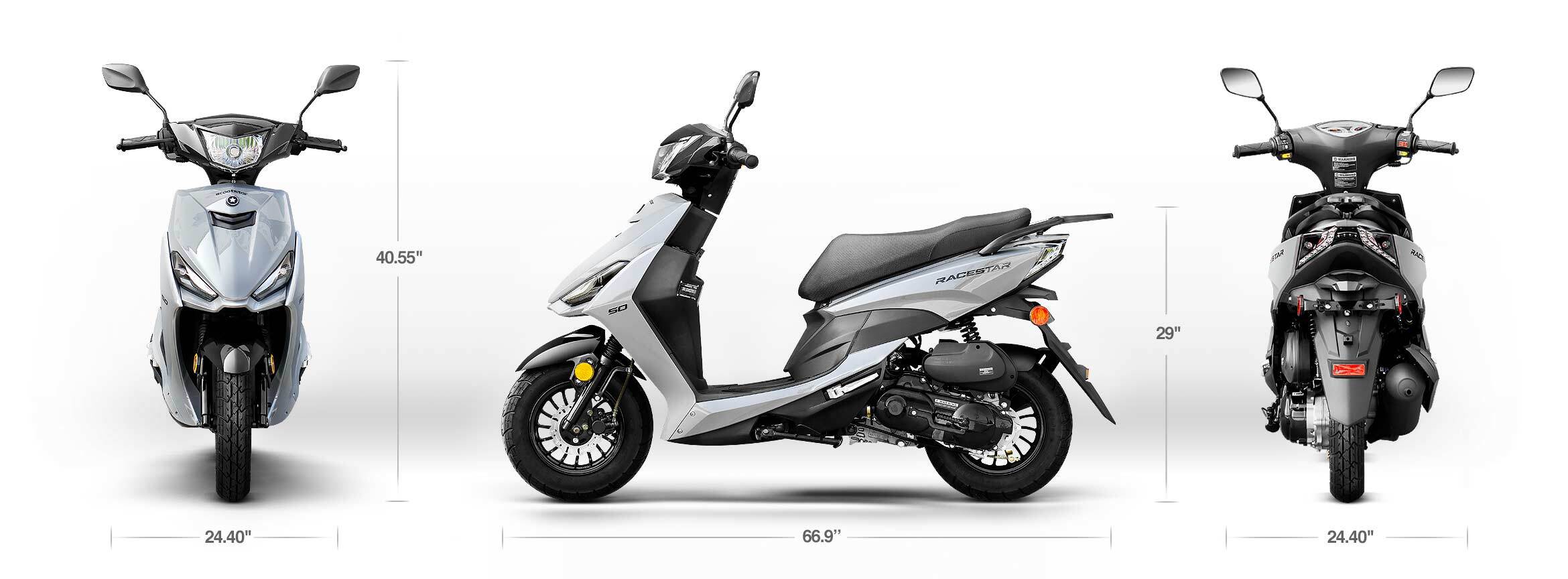 ScootStar RaceStar Moped 50cc 808 Rides